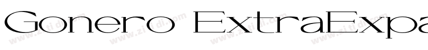 Gonero ExtraExpanded字体转换